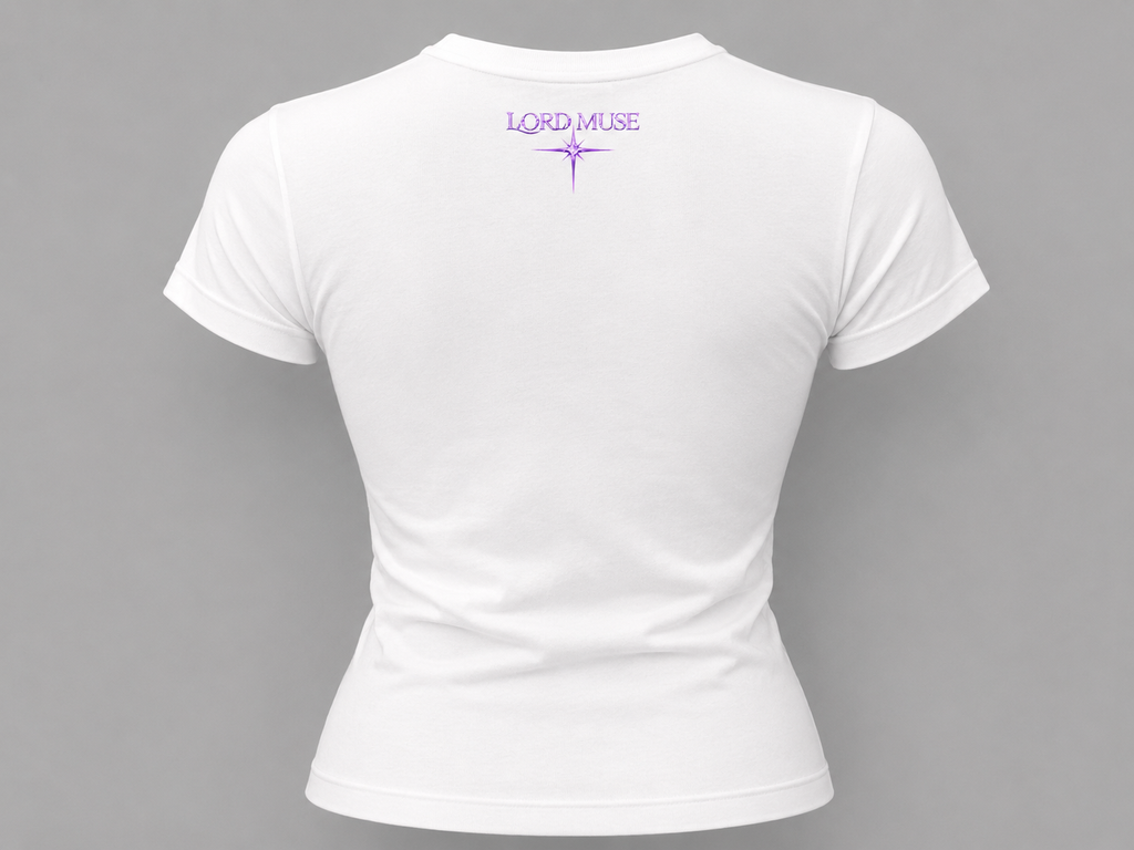 Bad Girls Like Love Songs Fitted Tee (White)