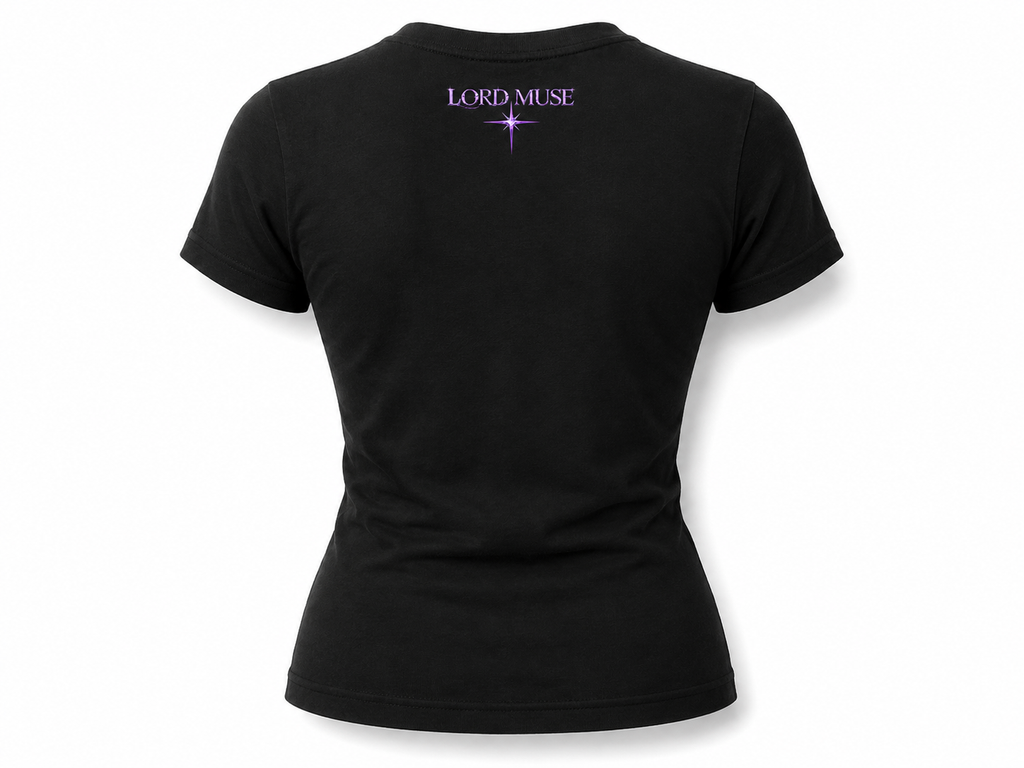 Bad Girls Like Love Songs Fitted Tee (Black)